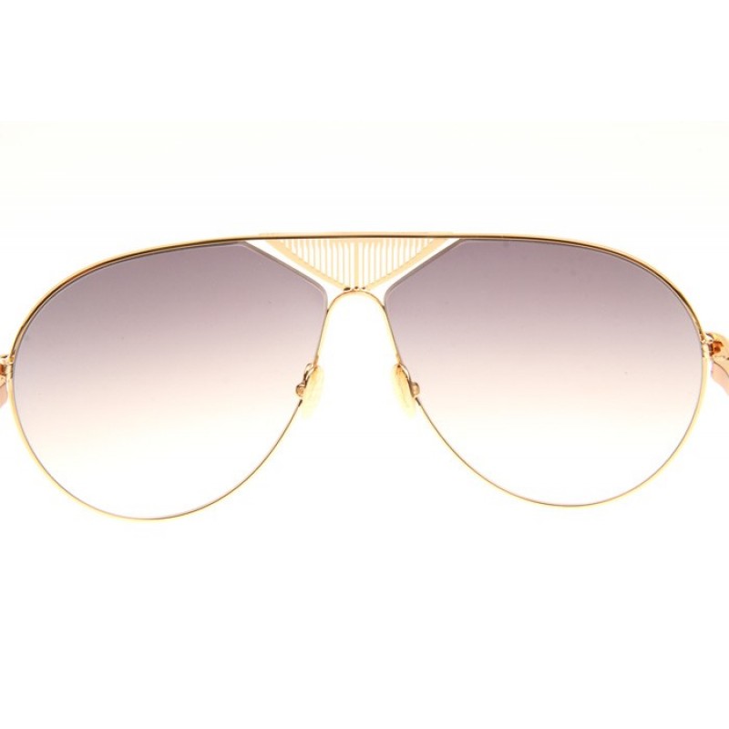 Maybach The Roadster Sunglasses In Gold Blue Gradient Grey