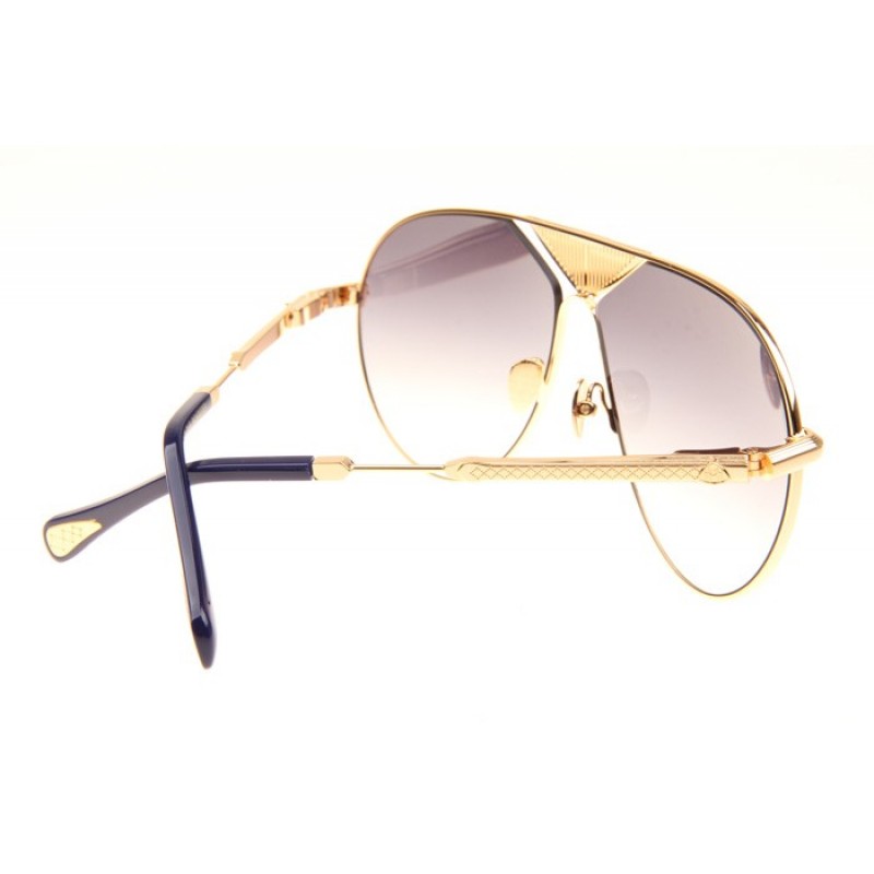 Maybach The Roadster Sunglasses In Gold Blue Gradient Grey