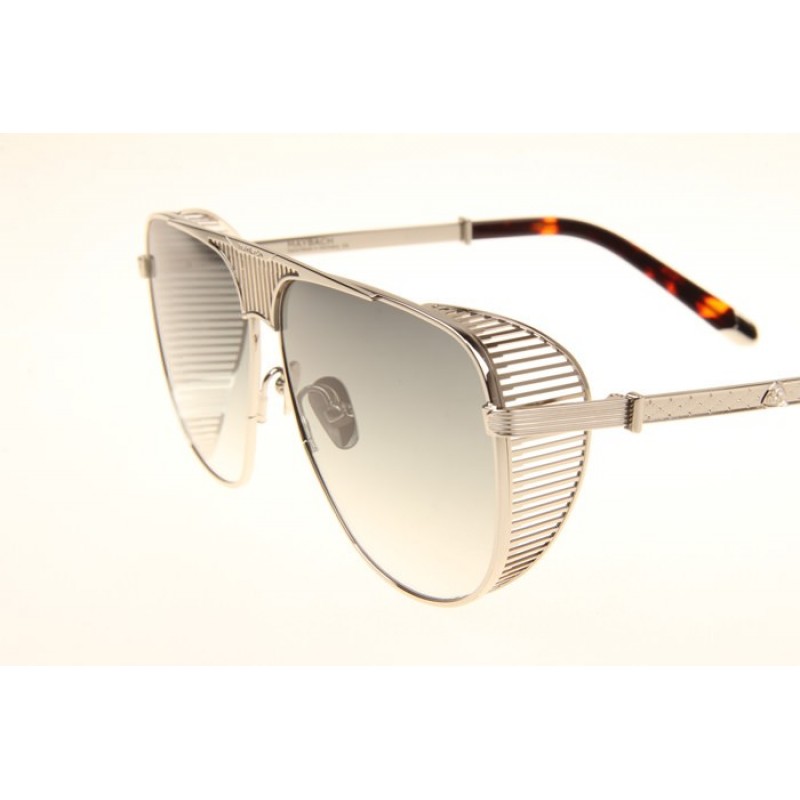 Maybach The VISION II Sunglasses In Silver Gradient Green
