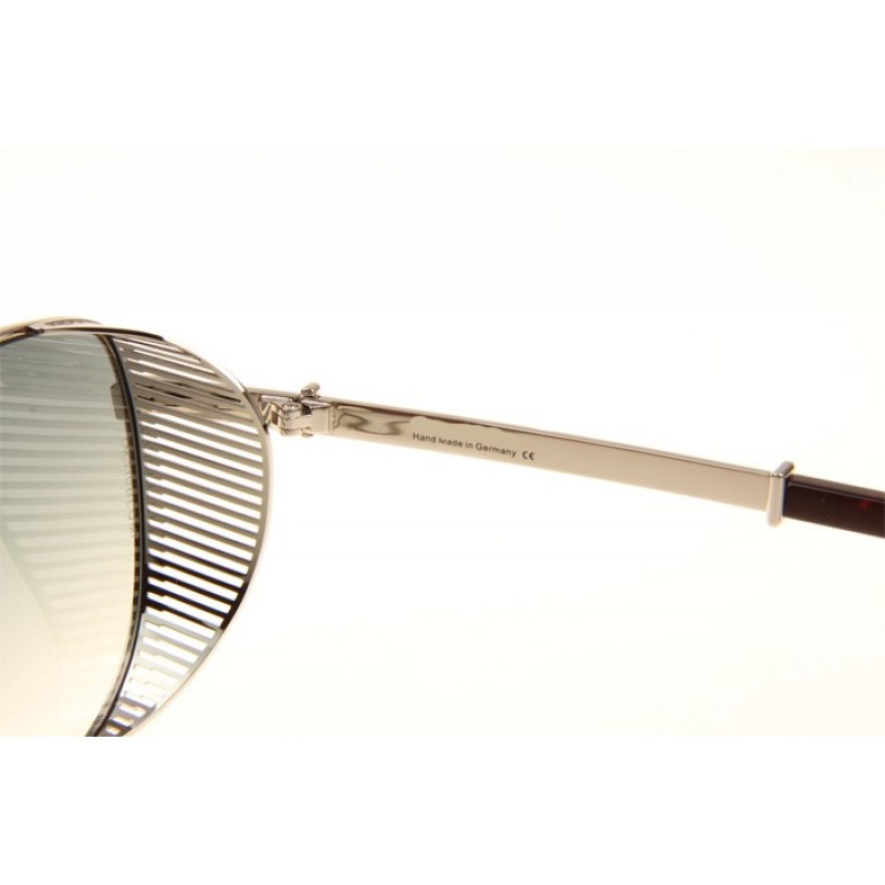 Maybach The VISION II Sunglasses In Silver Gradient Green