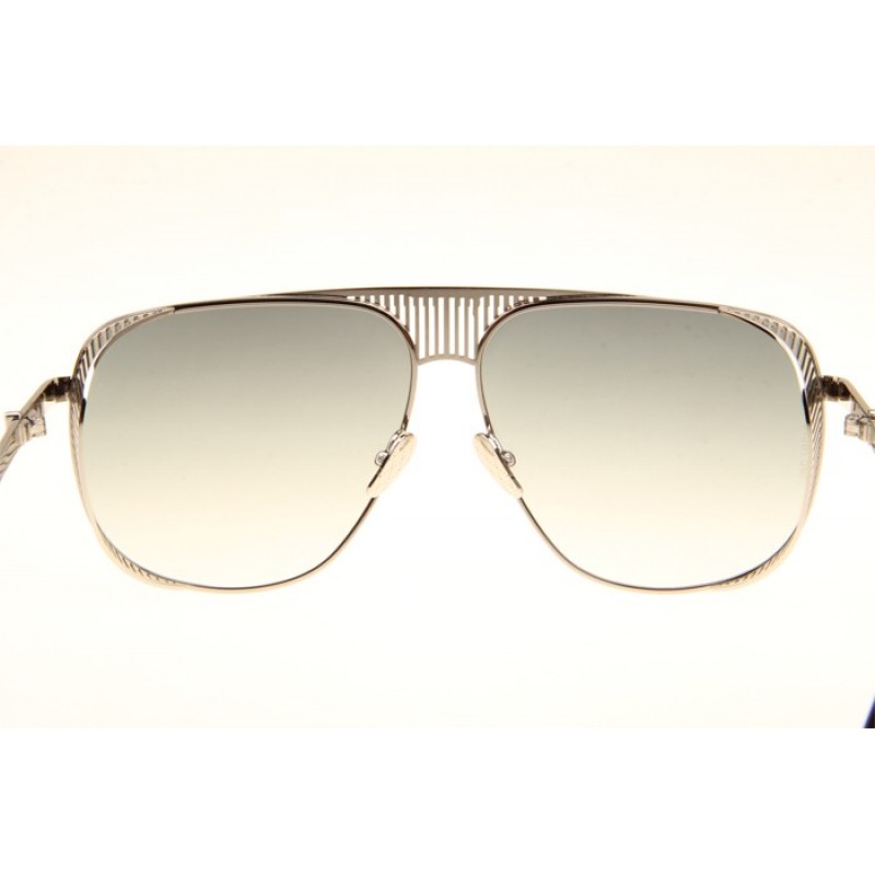 Maybach The VISION II Sunglasses In Silver Gradient Green