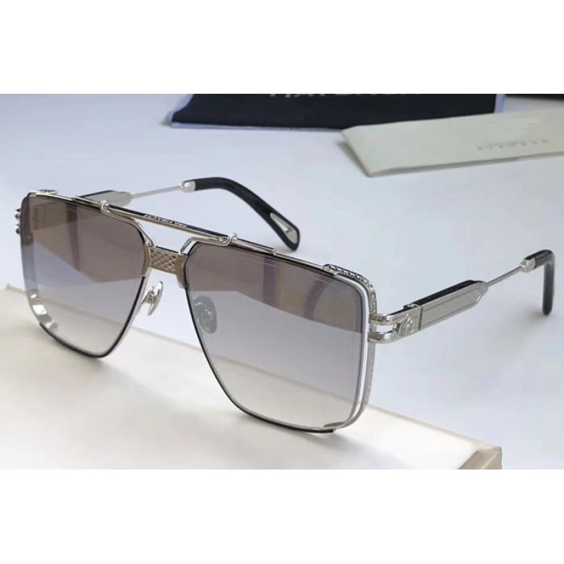 Maybach The Dawn Sunglasses In Silver Mirror