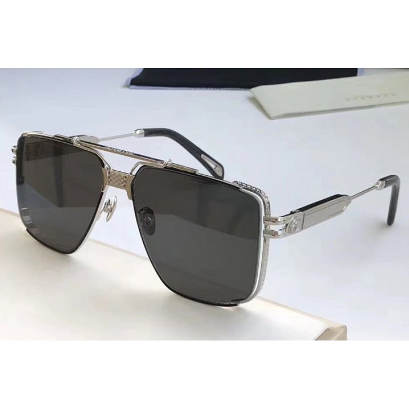 Maybach The Dawn Sunglasses In Silver Grey
