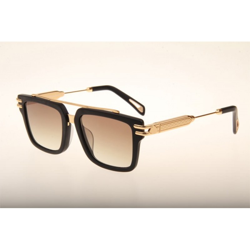 Maybach The ACE Sunglasses In Black Gold Gradient Brown