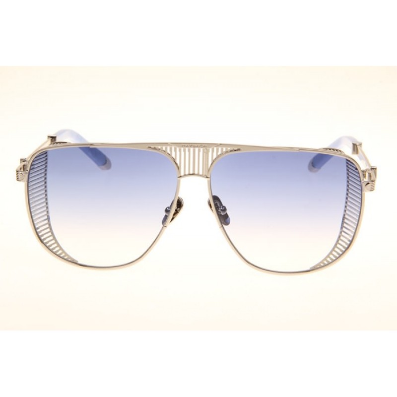 Maybach The VISION II Sunglasses In Silver Gradient Blue