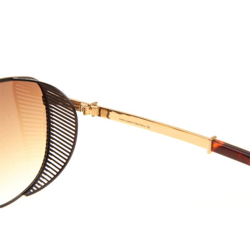 Maybach The VISION II Sunglasses In Black Gold Gradient Brown