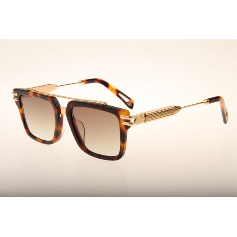 Maybach The ACE Sunglasses In Tortoise Gold Gradient Brown