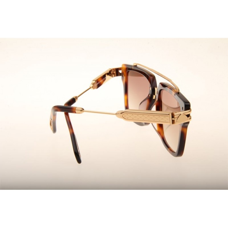 Maybach The ACE Sunglasses In Tortoise Gold Gradient Brown