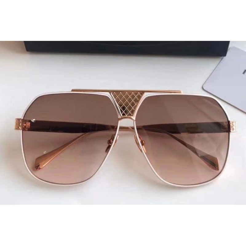 Maybach The Judge Sunglasses In Gold Gradient Brown