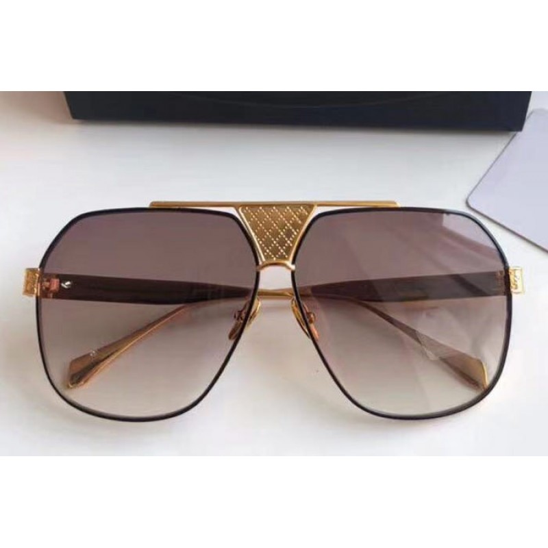 Maybach The Judge Sunglasses In Gold Black Gradient Brown