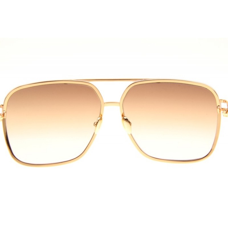 Maybach The Defiant I Sunglasses In Gold White Gradient Brown