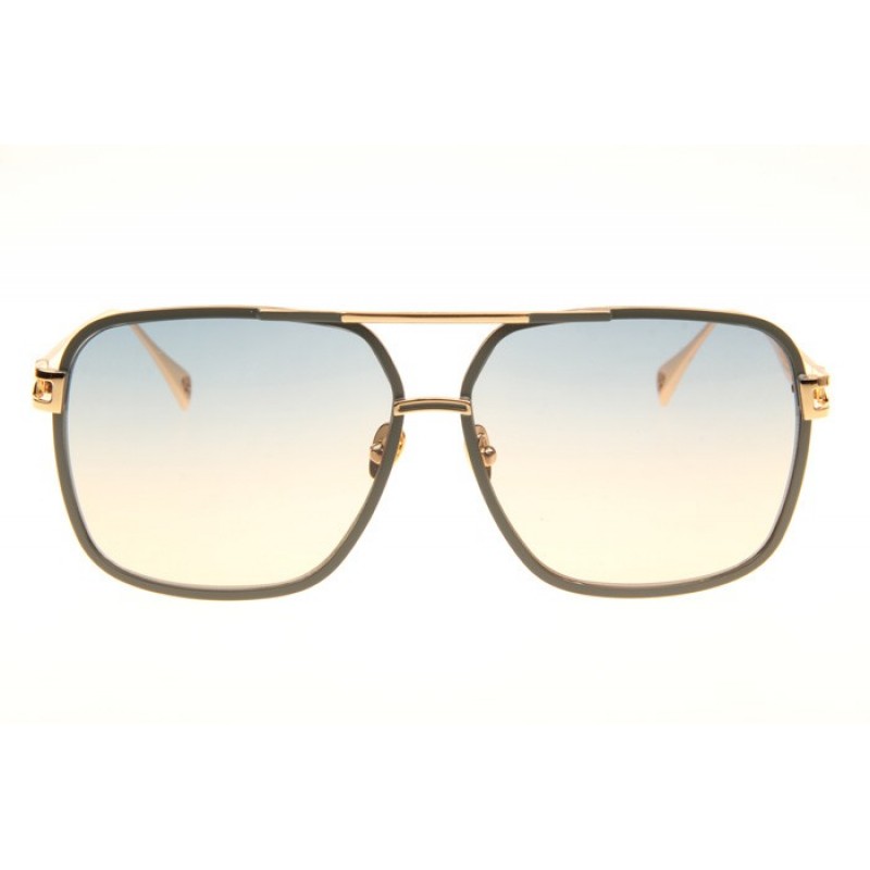 Maybach The Defiant I Sunglasses In Gold Green Gradient Green