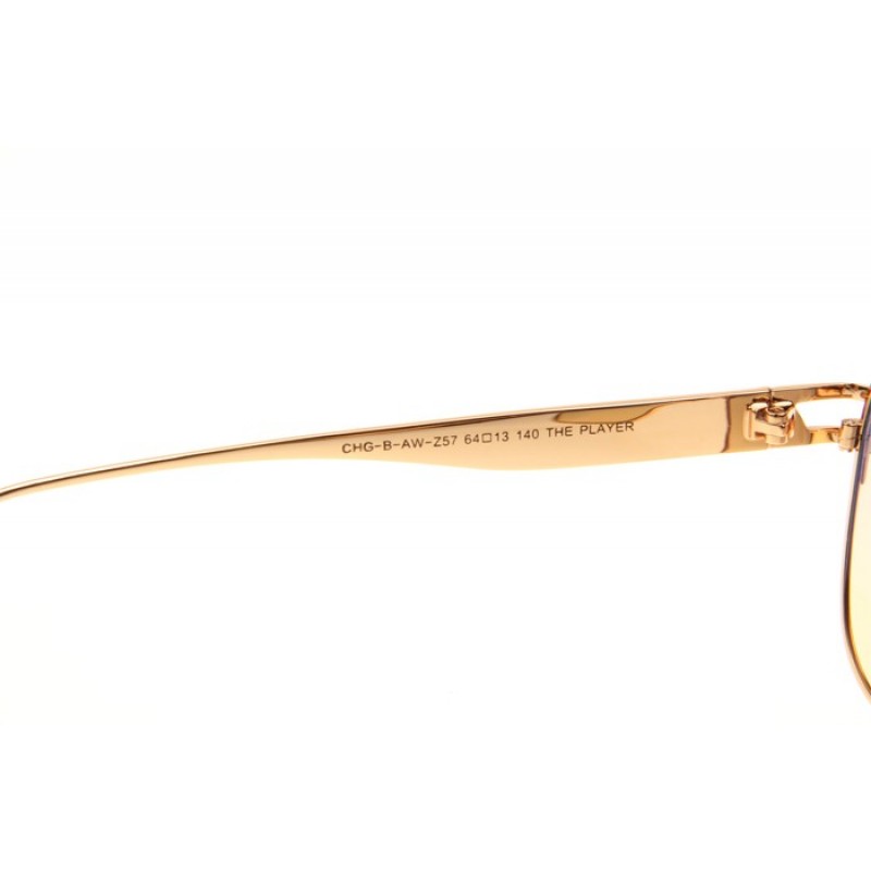 Maybach The Player Sunglasses In Gold Gradient Green