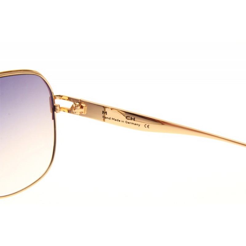 Maybach The Player Sunglasses In Gold Black Gradient Grey