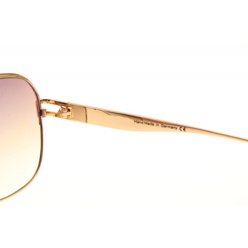 Maybach The Player Sunglasses In Gold Black Gradient Brown