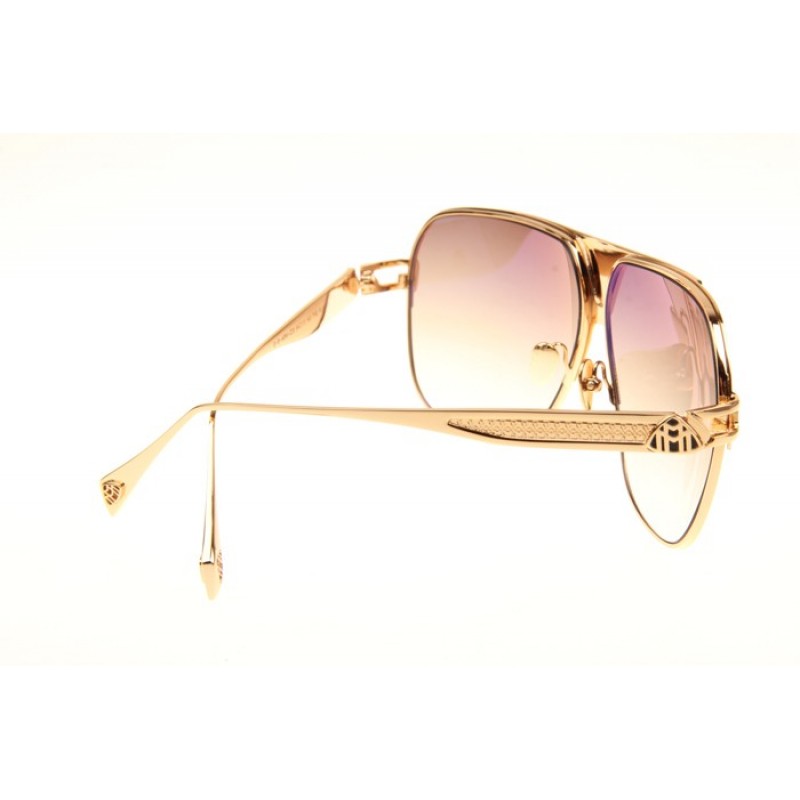 Maybach The Player Sunglasses In Gold Black Gradient Brown