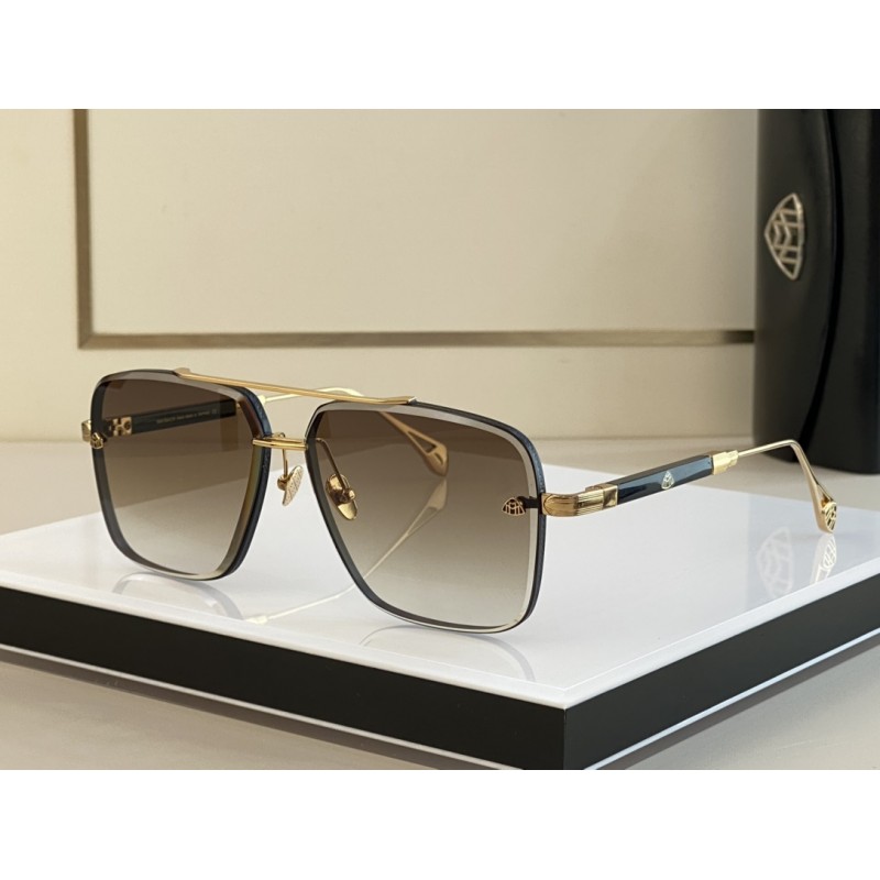 MAYBACH THE GEN I Sunglasses In Black Gold Gradient Tan
