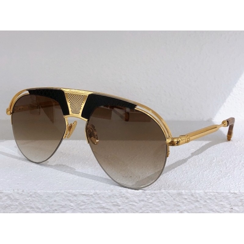 MAYBACH The Challenger Sunglasses In Black Gold Om...