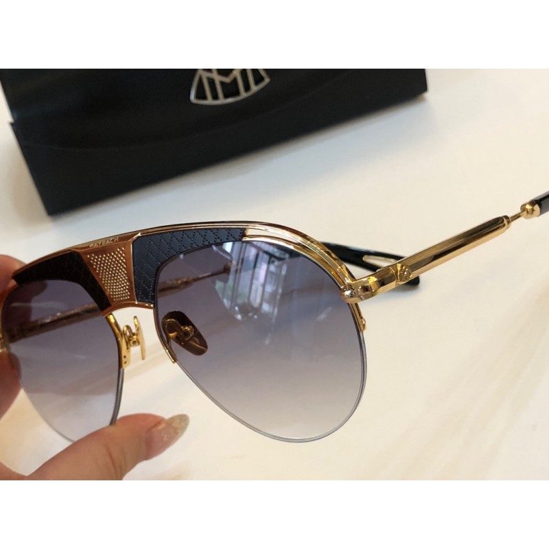 MAYBACH The Challenger Sunglasses In Black Gold Ombre Tan