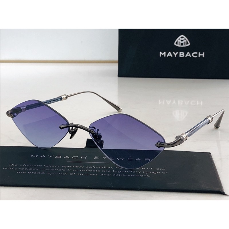 MAYBACH THE BABY Sunglasses In Gunmetal Blue