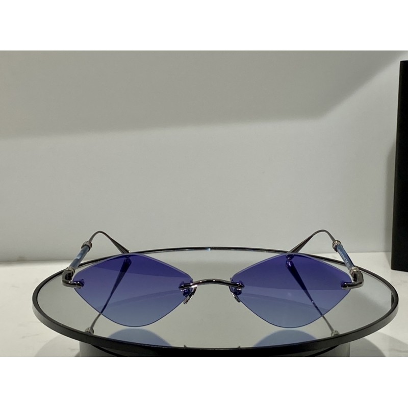 MAYBACH THE BABY Sunglasses In Gunmetal Blue