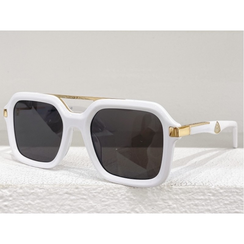 MAYBACH THE MADE Sunglasses In Gold White Gray