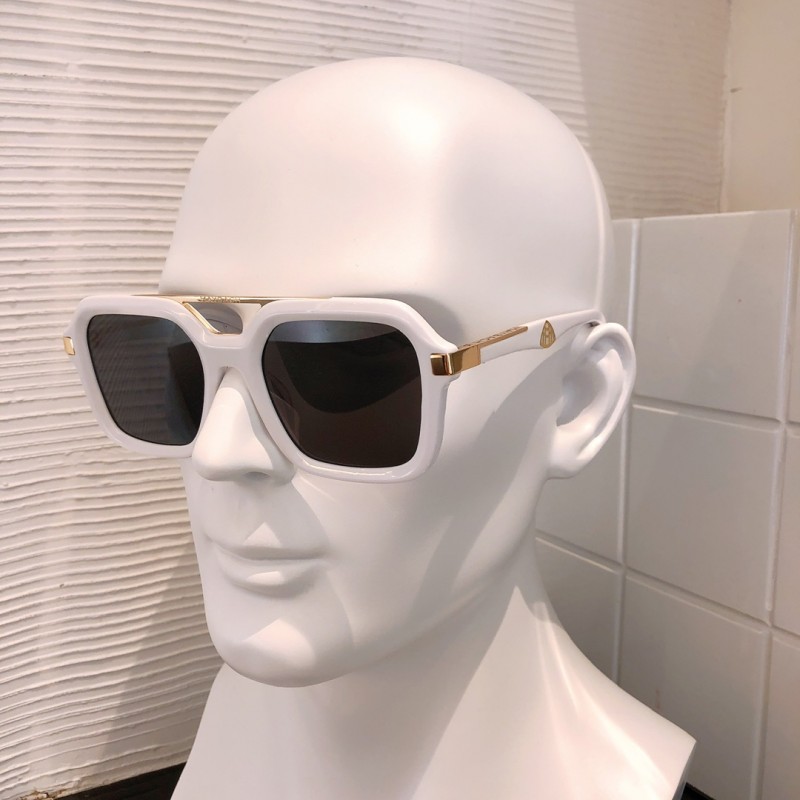 MAYBACH THE MADE Sunglasses In Gold White Gray