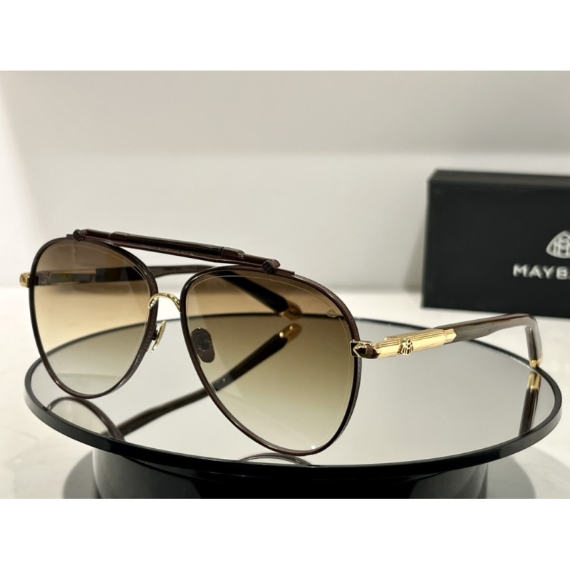 MAYBACH THE HAWK I Sunglasses In Coffee Gold Gradient Tan