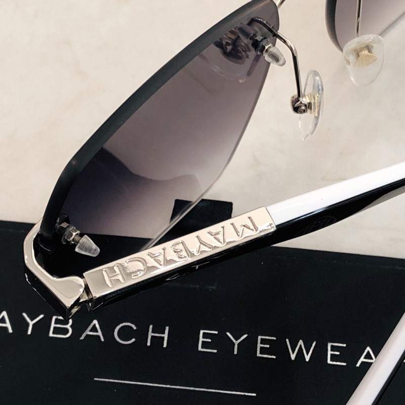 MAYBACH RHAM- Z55 Sunglasses In Silver Black & White Gradient Gray