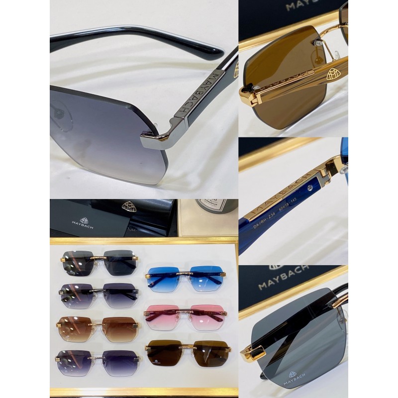 MAYBACH RHAM- Z55 Sunglasses In Silver Black & White Gradient Gray
