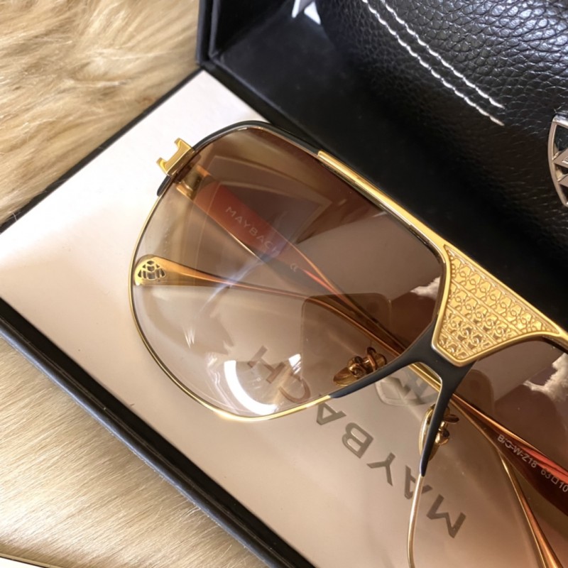 MAYBACH The Player Sunglasses In Black Gold Gradient Gray