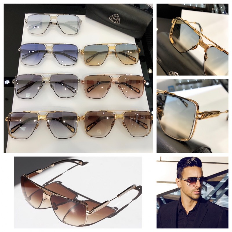 MAYBACH The Dawn Sunglasses In Tortoiseshell Gold Tan