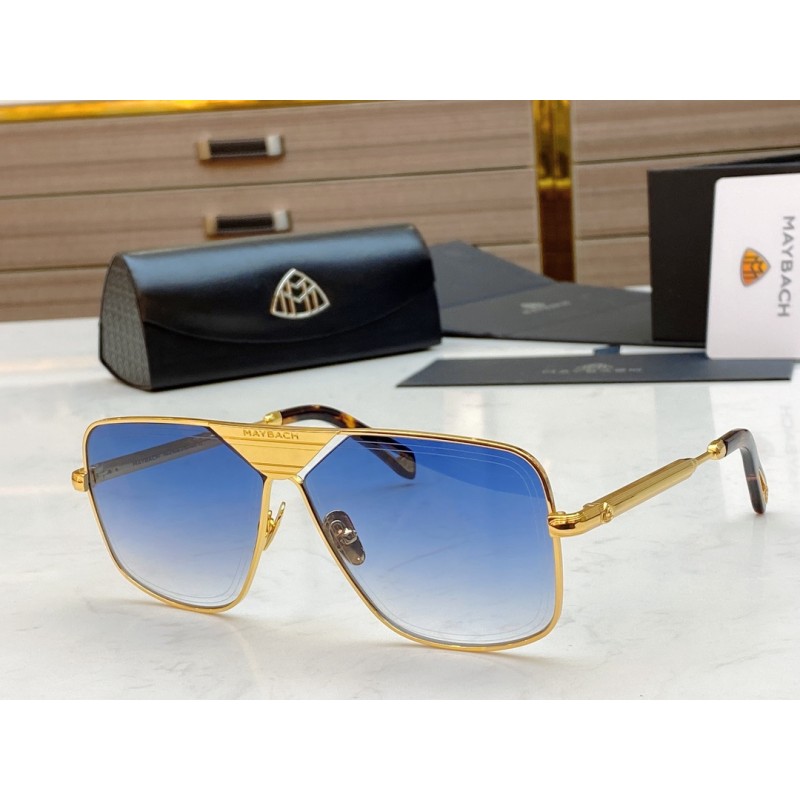 MAYBACH THE LINEART II Sunglasses In Tortoiseshell Gold Gradient Blue