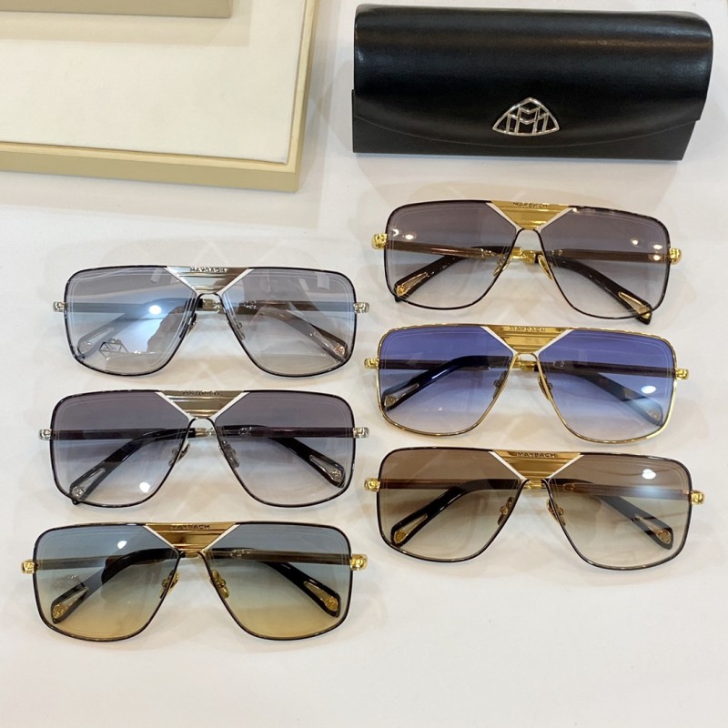 MAYBACH THE LINEART II Sunglasses In Tortoiseshell Gold Gradient Blue