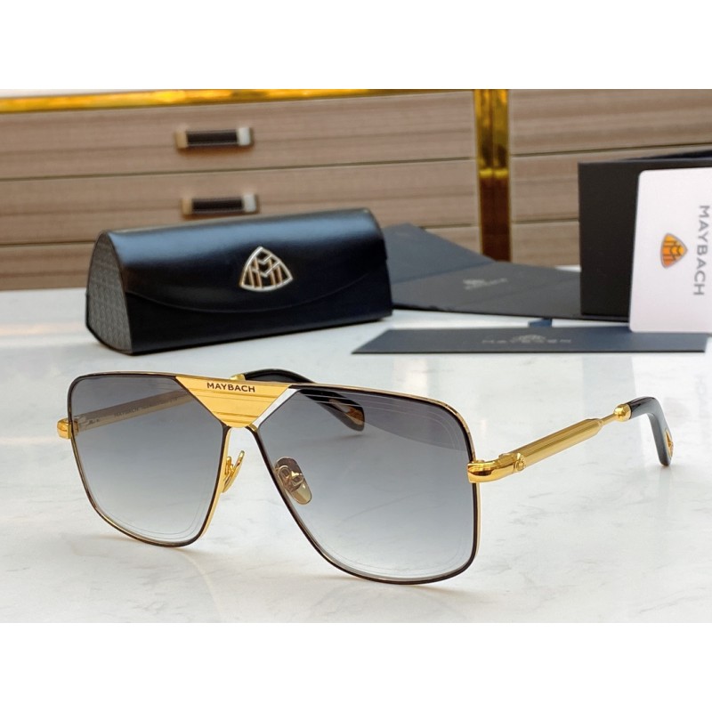 MAYBACH THE LINEART II Sunglasses In Black Gold Gradient Gray