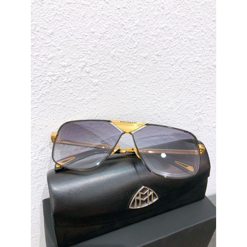 MAYBACH THE LINEART II Sunglasses In Black Gold Gradient Gray
