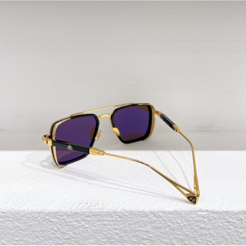 MAYBACH THE PADKYLOB I Sunglasses In Black Gold Tan