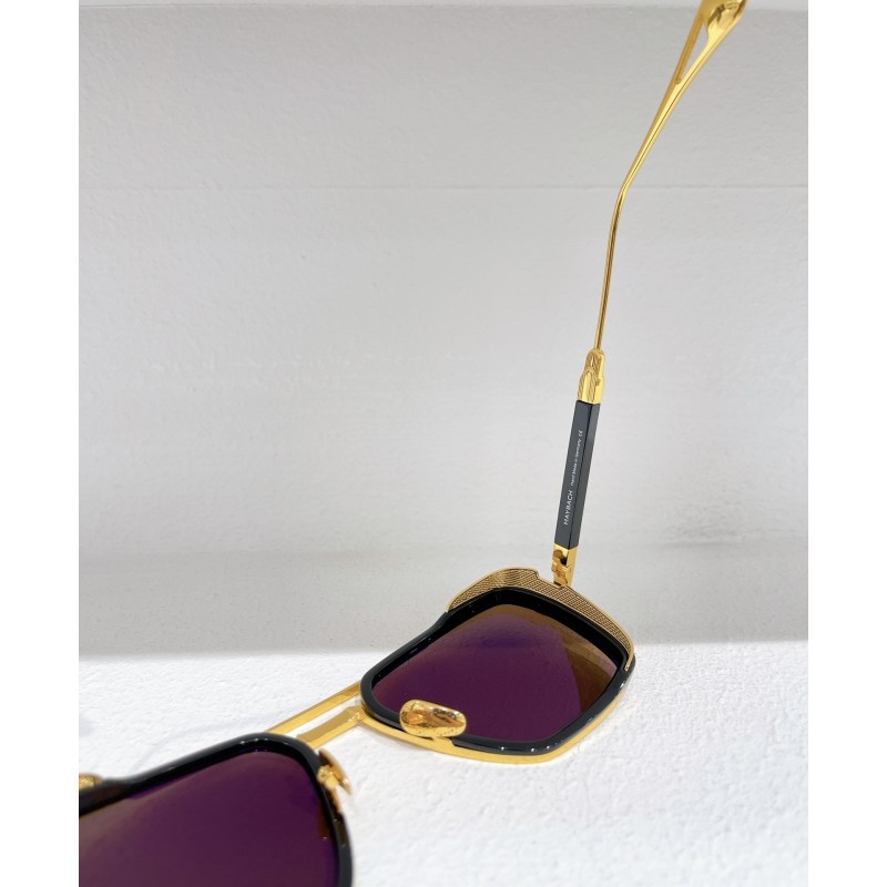 MAYBACH THE PADKYLOB I Sunglasses In Black Gold Tan