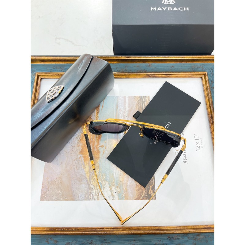 MAYBACH THE PADKYLOB I Sunglasses In Black Gold Tan