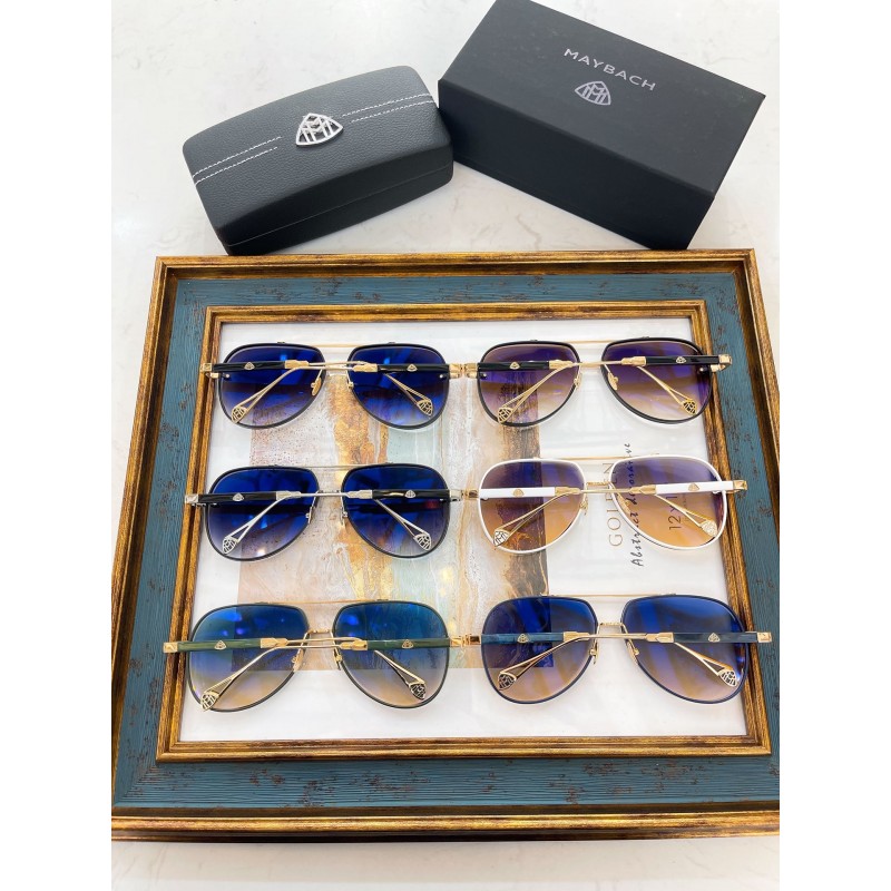 MAYBACH THE GEN II Sunglasses In Gold Blue Gradient Blue