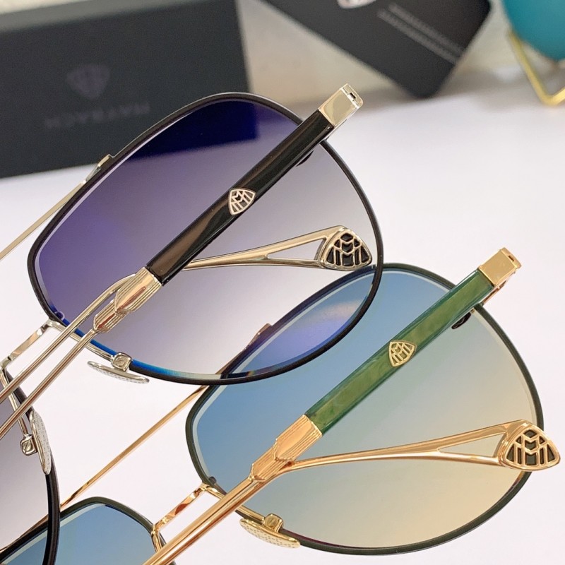 MAYBACH THE GEN II Sunglasses In Gold Blue Gradient Blue