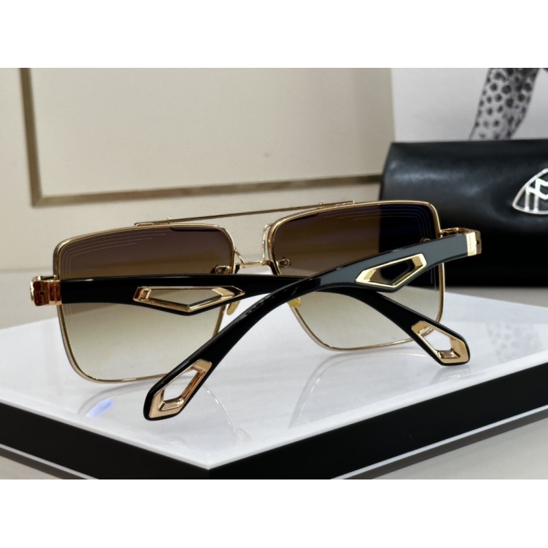 MAYBACH THE KING II Sunglasses In Black Gold Gradient Tan