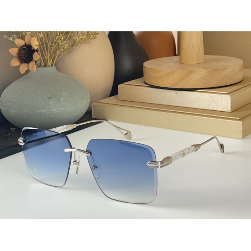 MAYBACH G-TU-Z20 Sunglasses In Silver Gradient Blue