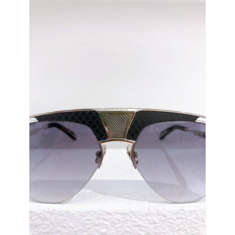 MAYBACH The Challenger Sunglasses In Black Silver Gradient Gray