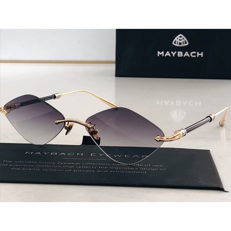 MAYBACH THE BABY Sunglasses In Black Gold Gradient...