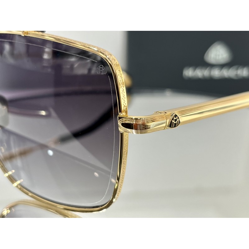 MAYBACH THE POTE II Sunglasses In Black Gold Gradient Gray