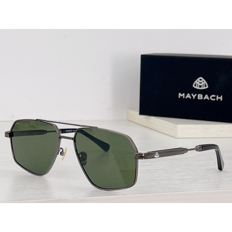 MAYBACH AII-ROUND Sunglasses In Gun Color Dark Gre...