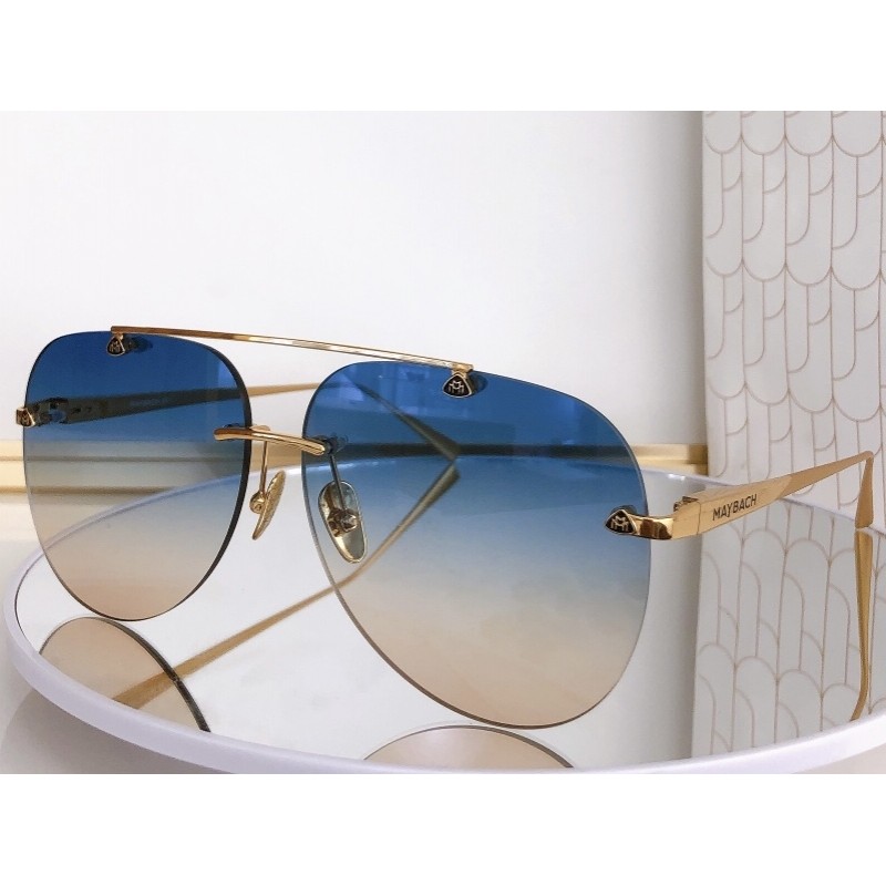 MAYBACH THE HORIZON I Sunglasses In Gold Gradient Blue