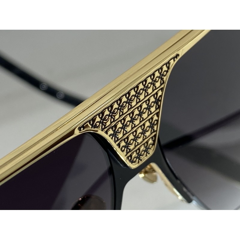 MAYBACH THE DRAKE Sunglasses In Black Gold Gradient Gray