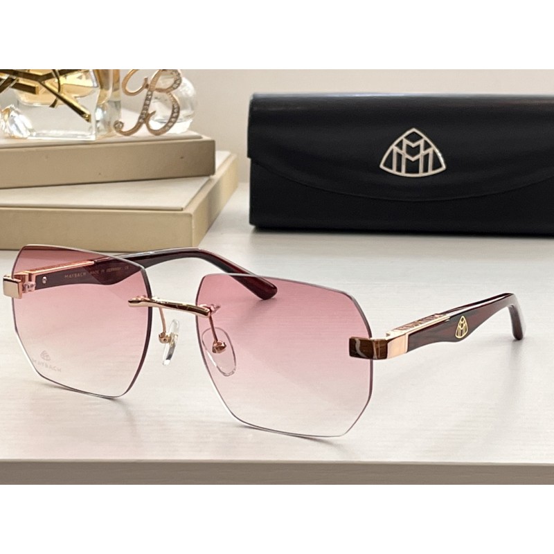 MAYBACH RHAM- Z55 Sunglasses In Gold Red Gradient Pink